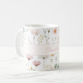 Botanische Wildblume Benutzerdefinierter Name Dust Kaffeetasse