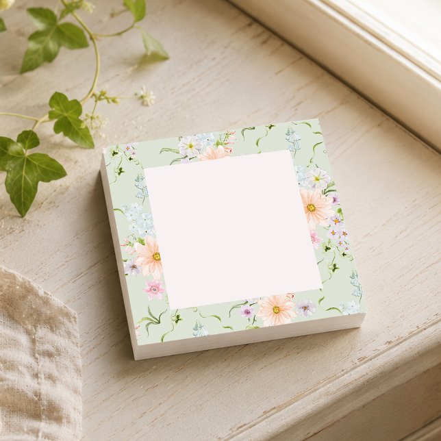 Botanische Wildblume Post-it Klebezettel (Von Creator hochgeladen)