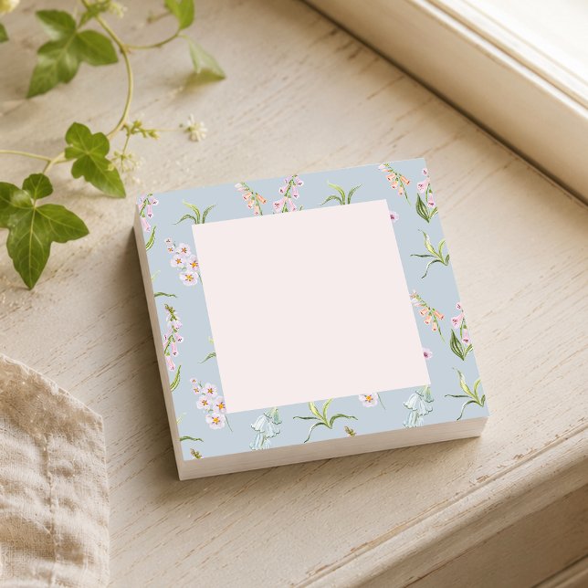 Botanische Wildblume Post-it Klebezettel (Von Creator hochgeladen)