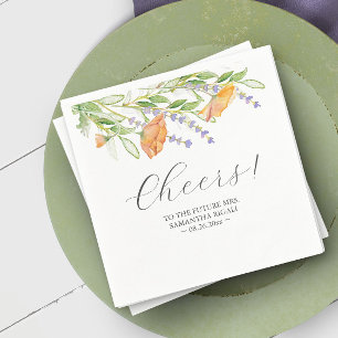 Botanische Wildblumen Hochzeit von Napkins Serviette