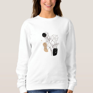 Botanische Wilde Blume boho floral Graphic Sweatshirt
