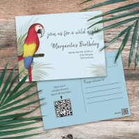 Botanische Wildvögel Bird QR Code Social Media