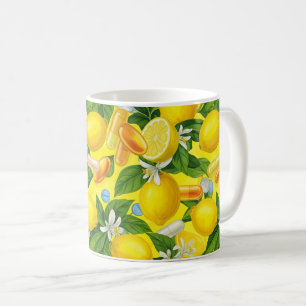 Botanische Zitrus- & Medizinillustration Kaffeetasse