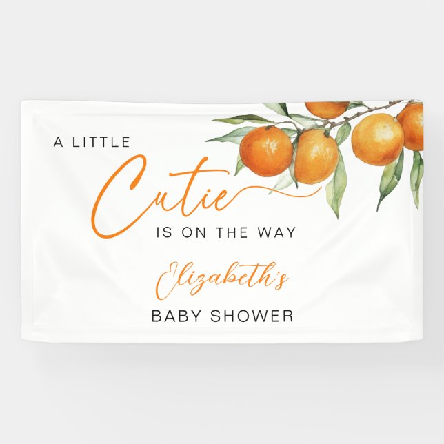 Botanische Zitrusfrüchte Orange Kleine Süsse Kinde Banner (Horizontal)