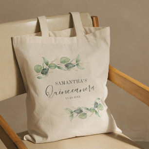 Botanischer 15. Geburtstag Eukalyptus Quinceanera Tragetasche