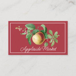 Botanischer Apple und Berries Fruchtkarte Visitenkarte