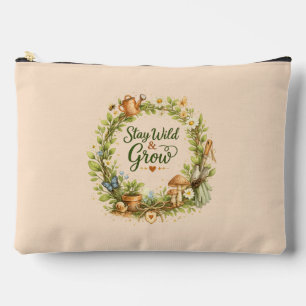 Botanischer Aquarell-Blumenkranz Inspirierend Zubehörtasche