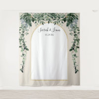 Botanischer Arch beige Braut Foto Stand
