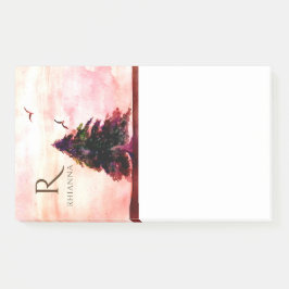 Botanischer Baumbestand Rose Gold Abstrakt Post-it Klebezettel