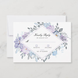 Botanischer Blumengarten Hochzeitskarten RSVP Karte