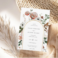 Botanischer Blumenrahmen im Herbst