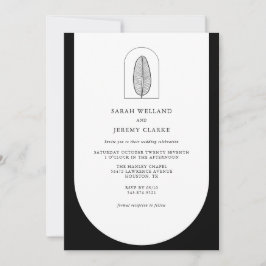 Botanischer Boho Elegant Feierliche Hochzeit | Ein Einladung