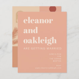 Botanischer Boho Terracotta Blush Wedding