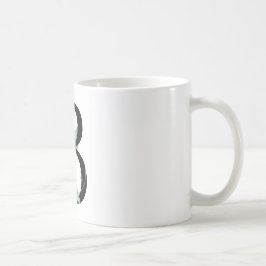 Botanischer Buchstabe 'B', naturgemäß Inspiriert M Kaffeetasse