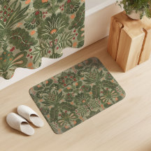 Botanischer Damaszener Olive Salbei Grün Rot Orang