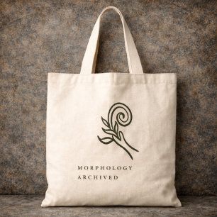 Botanischer Dark Academia Minimalist-Gartenleser Tragetasche
