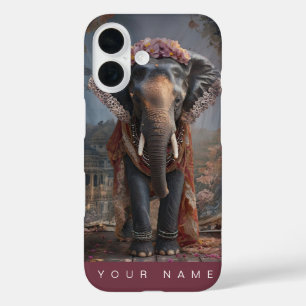 Botanischer Elefant iPhone 16 Hülle