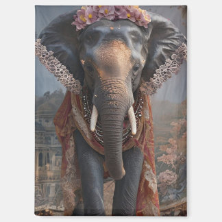 Botanischer Elefant Magnet