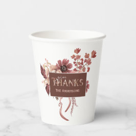 Botanischer Erntedank Pappbecher