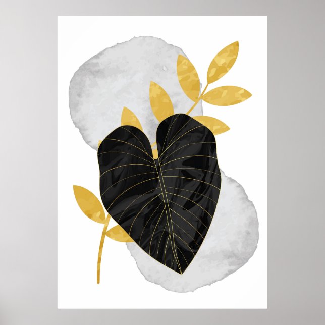 Botanischer exotischer Dschungel Poster (Vorne)