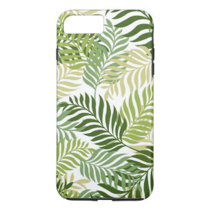 Botanischer Farn verlässt Muster auf Weiß Case-Mate iPhone Hülle