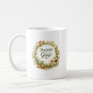 Botanischer Floraler Wasserfarben-Kranz Inspiriere Kaffeetasse