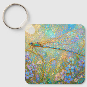Botanischer Garten Acryl-Landschaftsmalerei Schlüsselanhänger