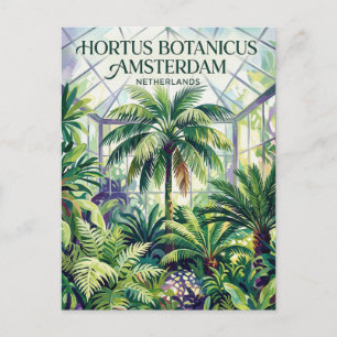 Botanischer Garten Amsterdam Niederlande Postkarte
