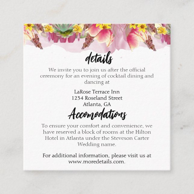 Botanischer Garten Begleitkarte (Vorderseite)