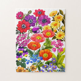 Botanischer Garten-Blumenkunst-Puzzle