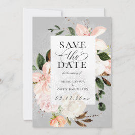 Botanischer Garten Blumenstrauß Save the Date Foto Ankündigung