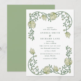 Botanischer Garten Blumenzwiebeleinladung Einladung