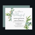 Botanischer Garten Einladungen für Hochzeiten<br><div class="desc">Laden Sie Ihre Gäste ein, um Ihren Hochzeitstag zu feiern, ohne die Bank zu brechen, mit diesen eleganten Greenery Hochzeitseinladungen. Mit klassisch weißem Hintergrund, einer Reihe grüner Folklorefarben, zarten weißen Blume und einer stilvollen Hochzeitsvorlage, die leicht zu gestalten ist. Alle Stile, Größen und Farben des Schriftartes können durch Anklicken des...</div>