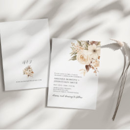 Botanischer Garten Hochzeit im Herbst Einladung