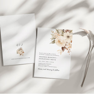 Botanischer Garten Hochzeit im Herbst Einladung