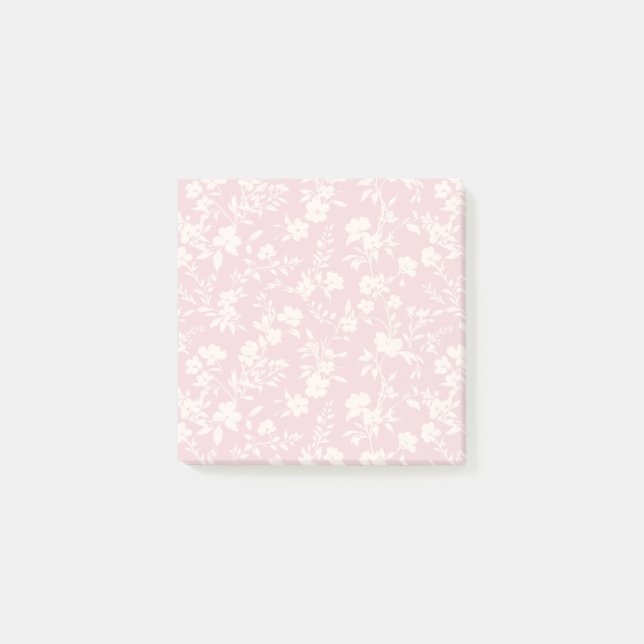 Botanischer Garten Neutral - Rosé Post-it Klebezettel (Vorderseite)