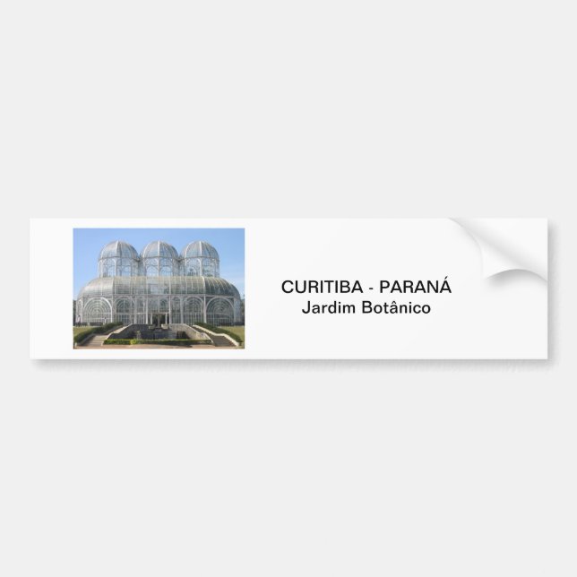 Botanischer Garten Paraná,- Curitiba - Autoaufkleber (Vorne)