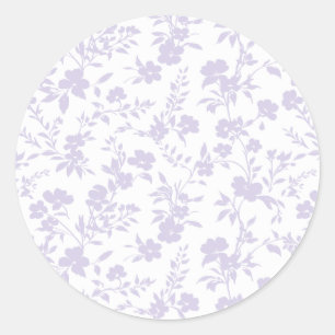 Botanischer Garten Staubiger Lavendel - Neutral Runder Aufkleber