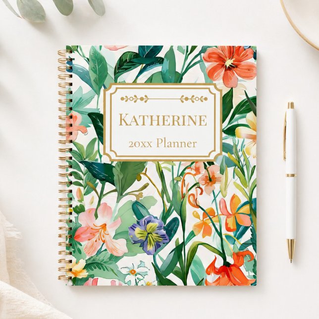 Botanischer Garten Stil Personalisiert Planer (Von Creator hochgeladen)
