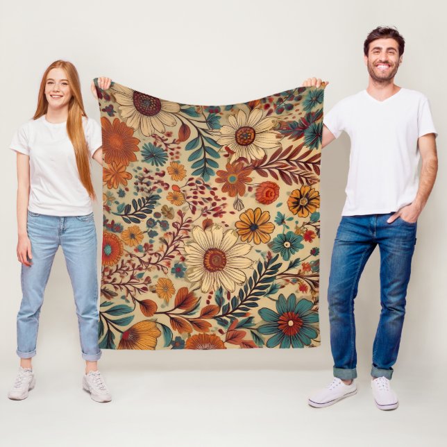 Botanischer Garten Tapestet Fleece Blanket (Beispiel)