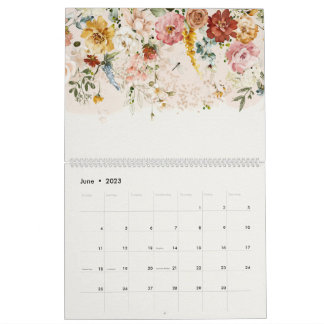 Botanischer Garten Wasserfarben 2023 Kalender