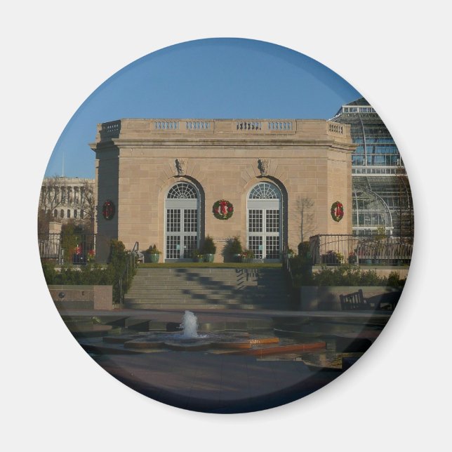 Botanischer Garten zu Weihnachten in Washington DC Magnet (Vorne)