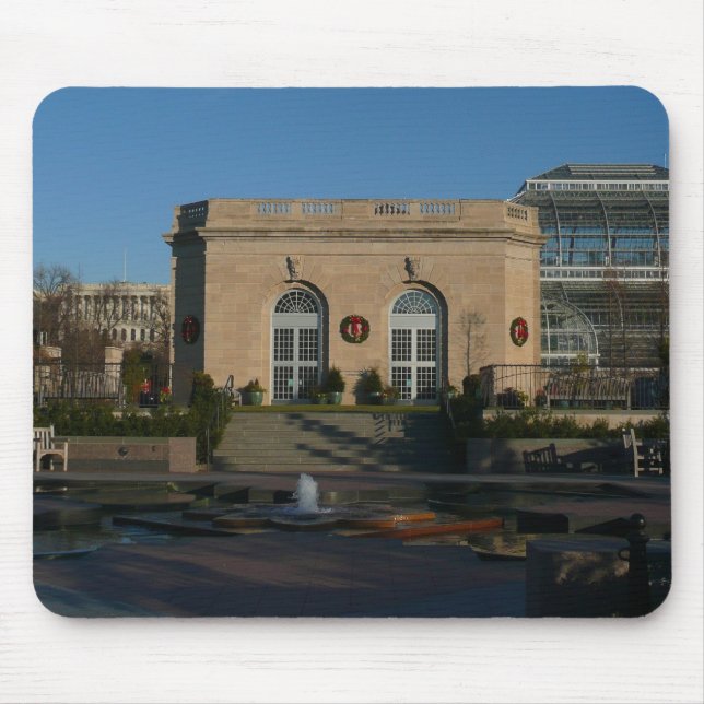 Botanischer Garten zu Weihnachten in Washington DC Mousepad (Vorne)