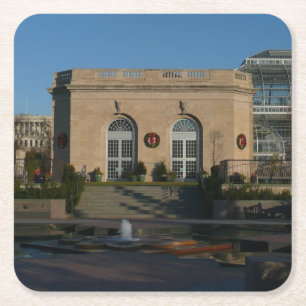 Botanischer Garten zu Weihnachten in Washington DC Rechteckiger Pappuntersetzer