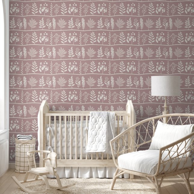 Botanischer Gentle Rhythm XL 1 Elfenbeinbeige Tapete (Kinder)