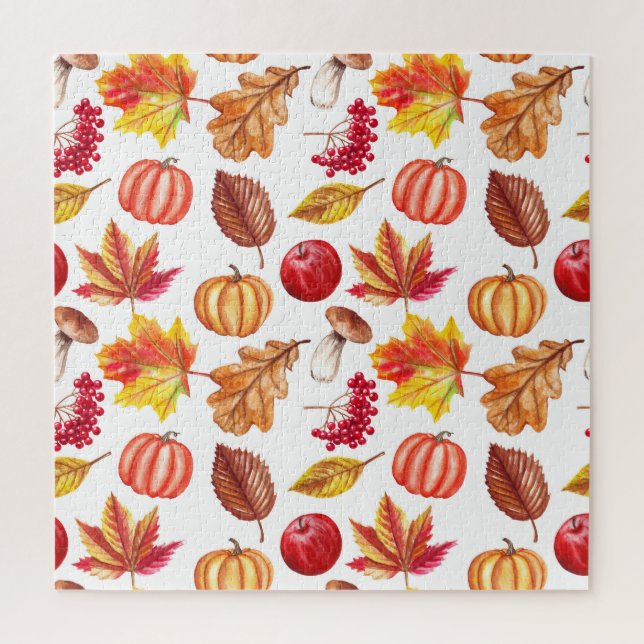 Botanischer Herbst Nahtlos: Blumenelegant. (Vertikal)