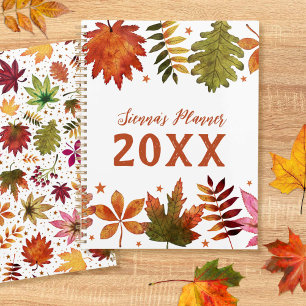 Botanischer Herbstleaves Fall Foliage Planner Planer