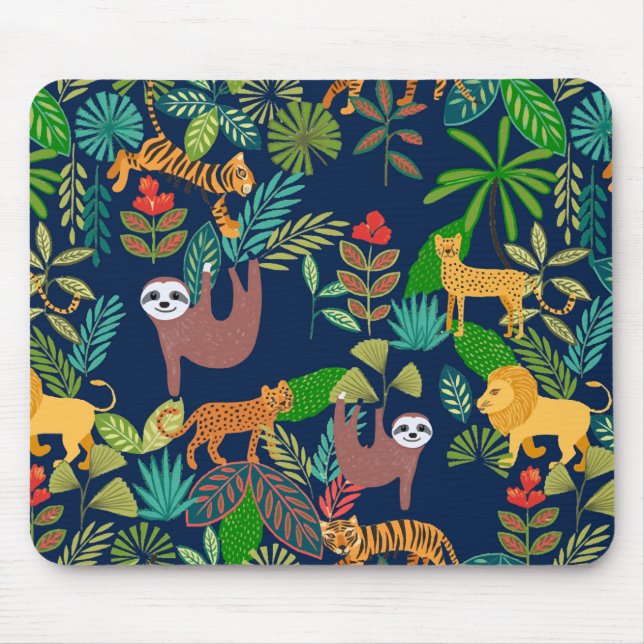 Botanischer Jungle Mousepad (Vorne)