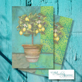 Botanischer Lemon BOHO Vintag Ephemera Decoupage Seidenpapier