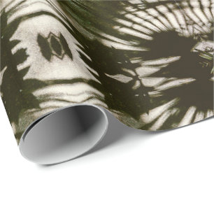 Botanischer Luxus Palme Blatt Armee Grün Designe Geschenkpapier